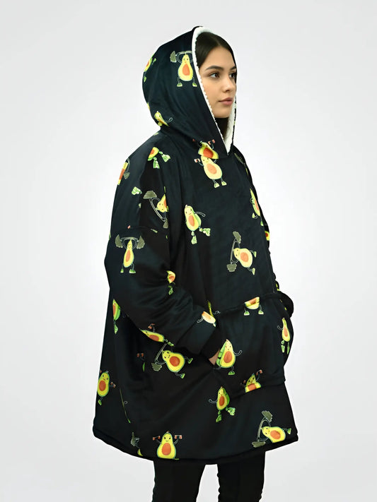 Buzo Gigante Aguacates Negro