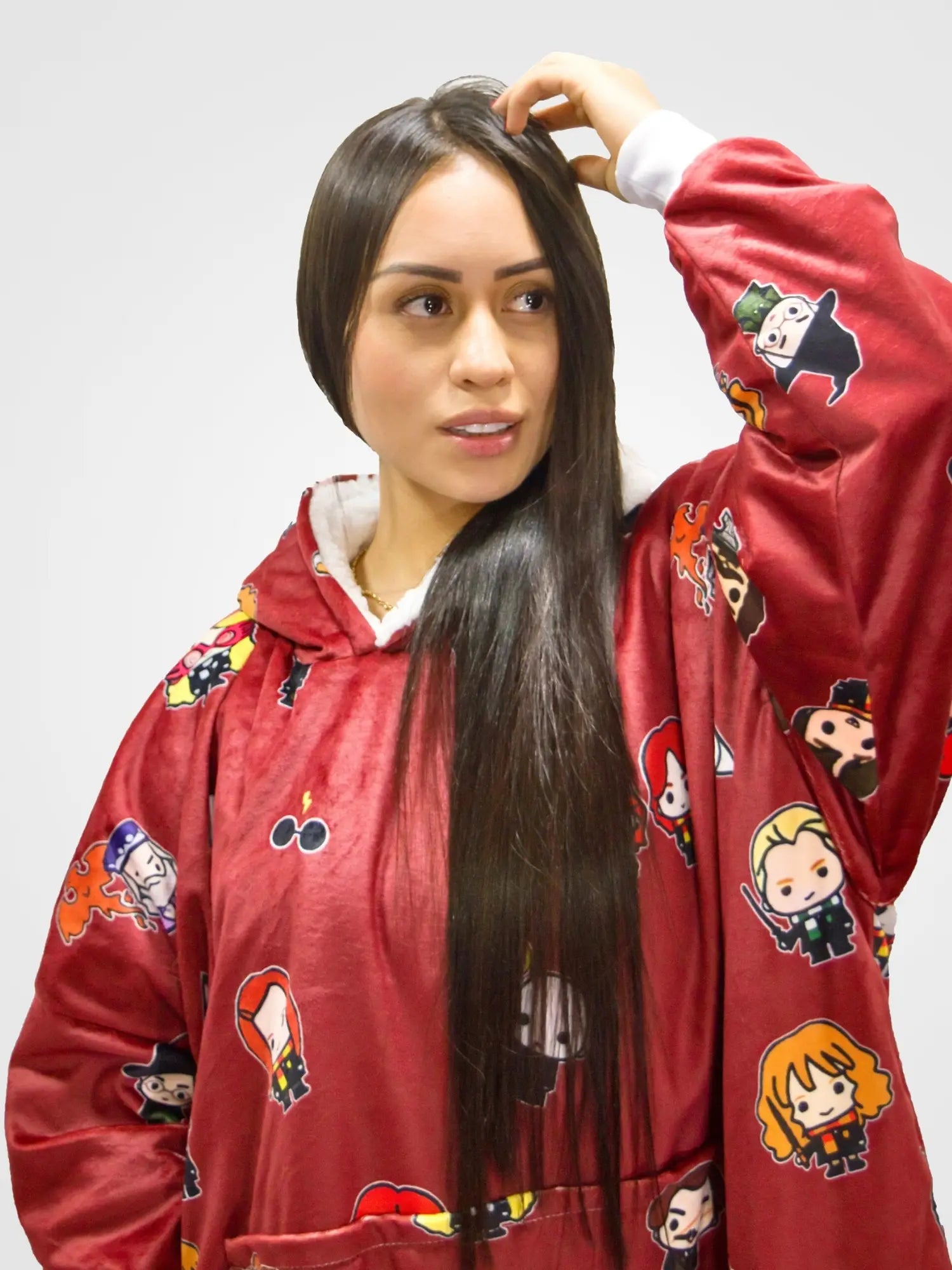 Buzo Gigante Harry Potter Vino Tinto