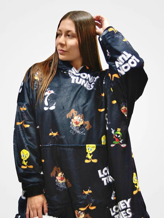 Buzo Gigante Looney Tunes Negro
