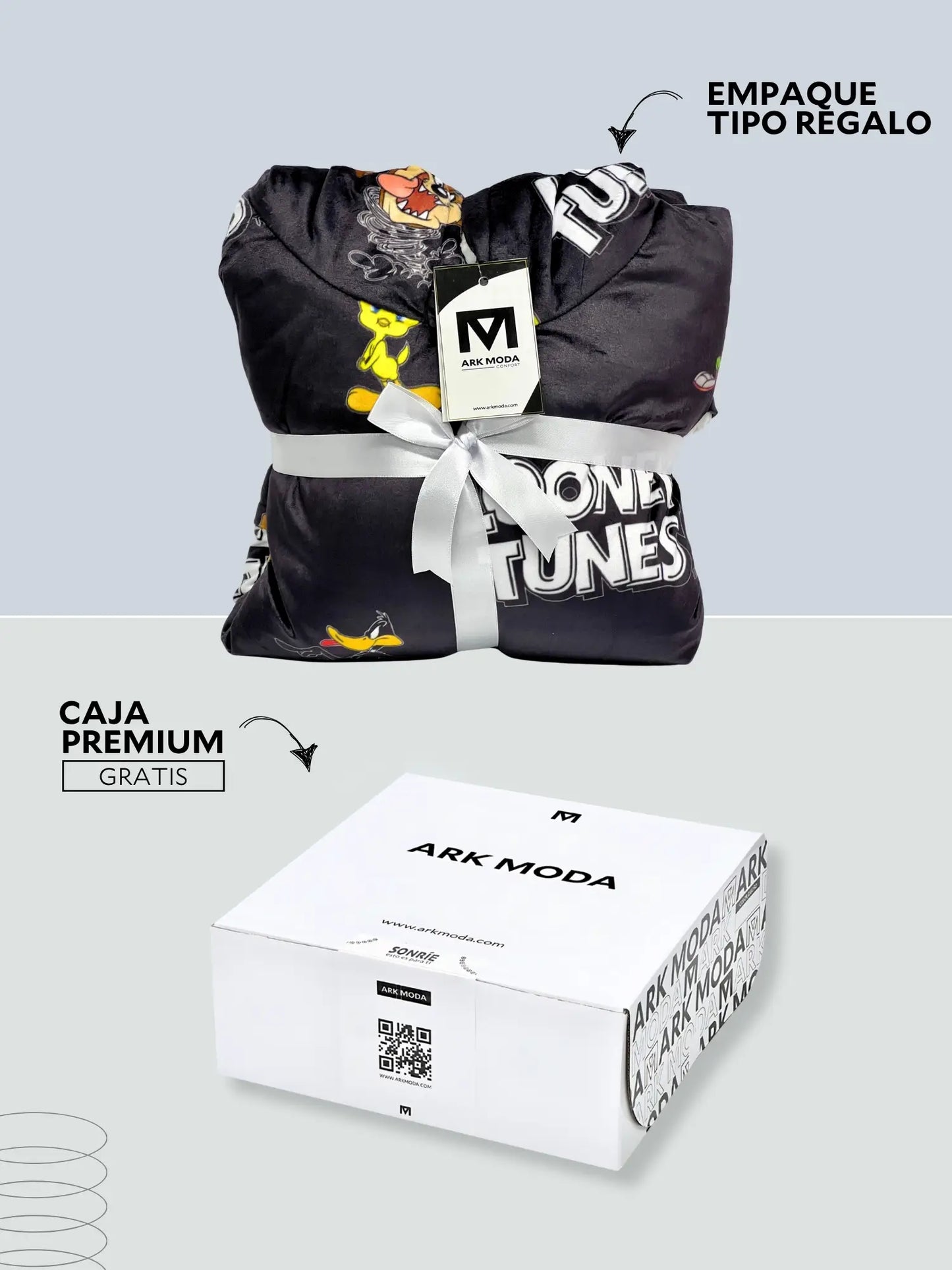 Buzo Gigante Looney Tunes Negro