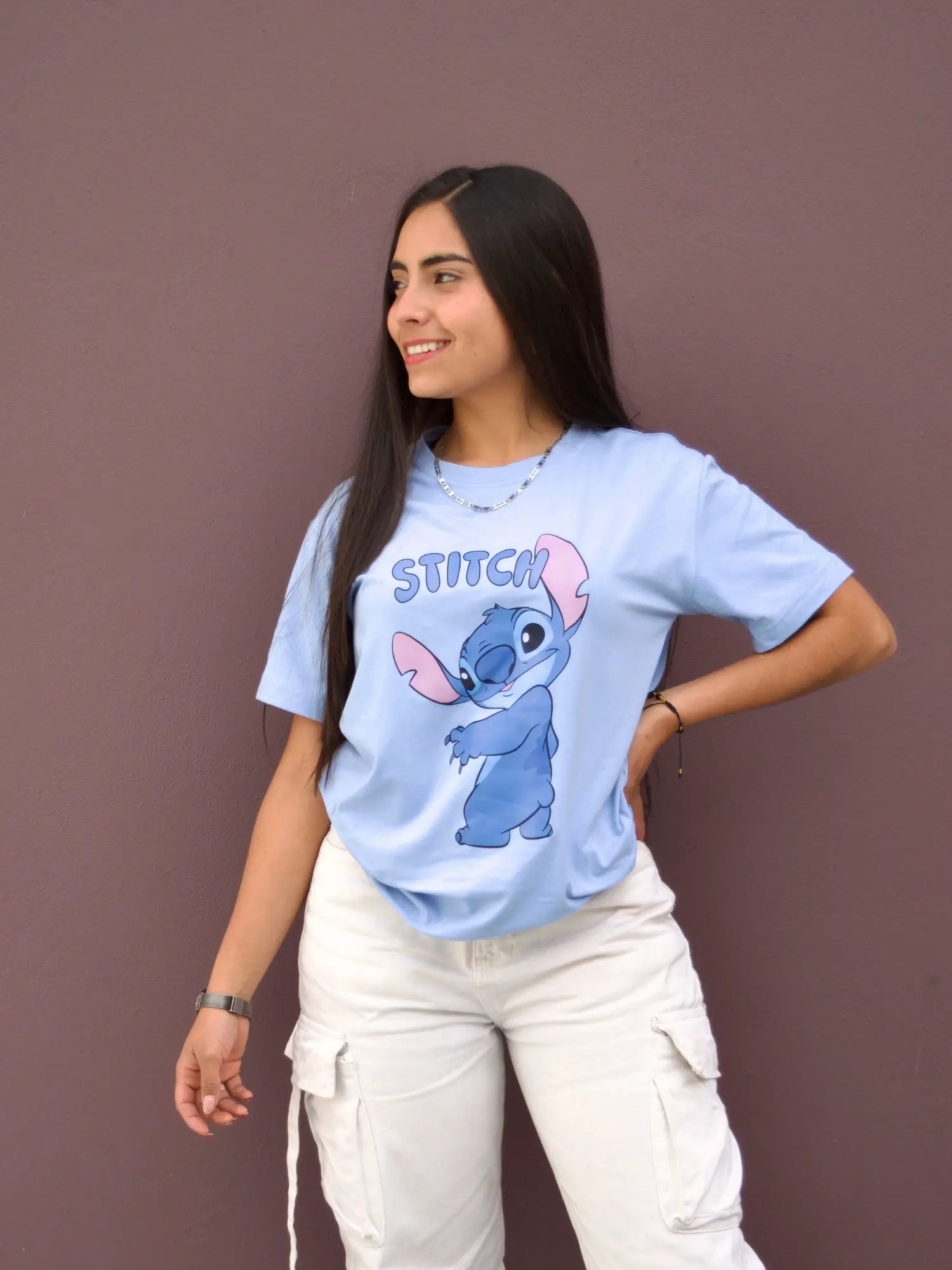 Camiseta Stitch Blue