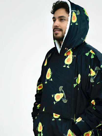 Buzo Gigante Aguacates Negro