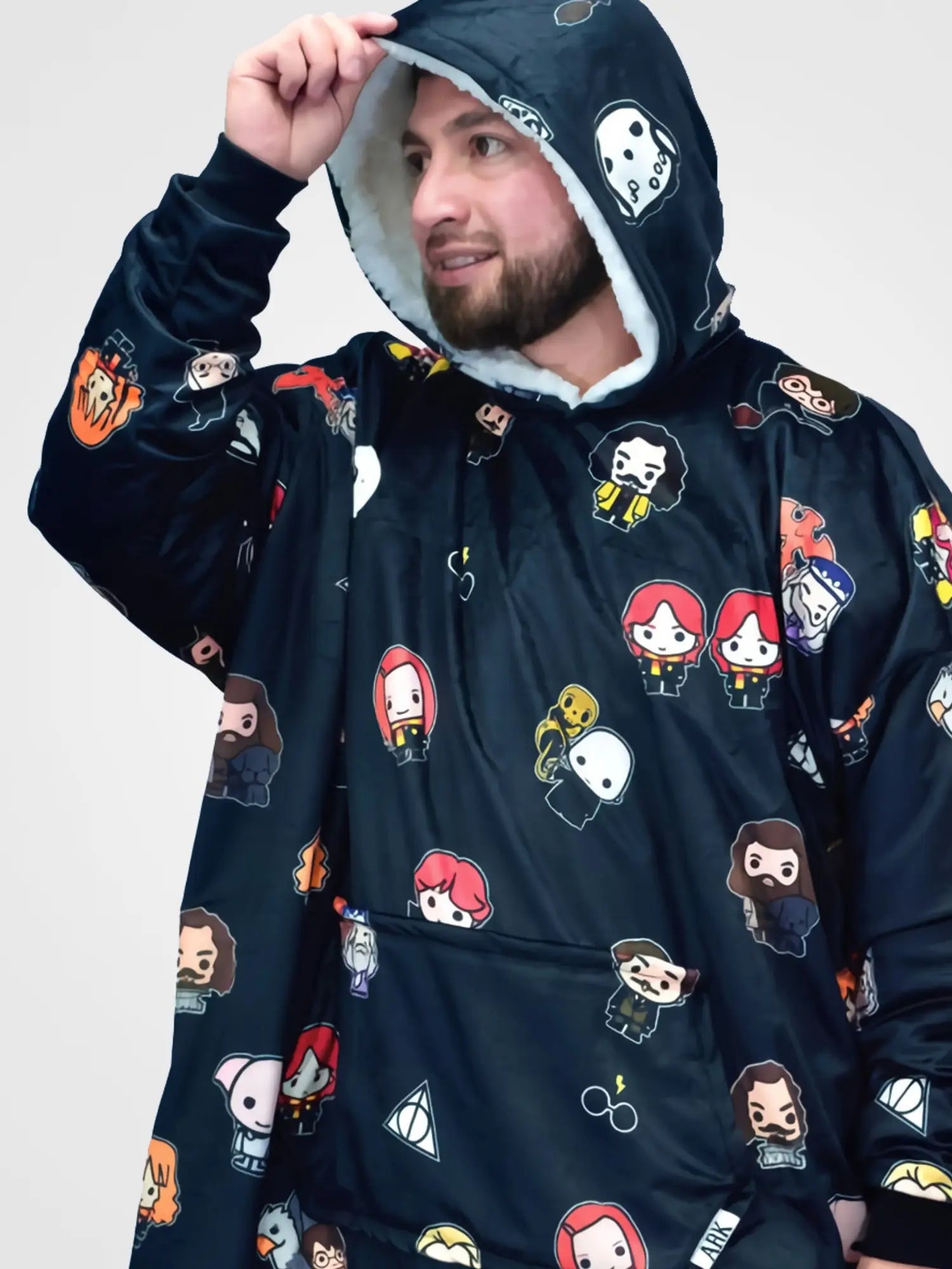 Buzo Gigante Harry Potter Negro