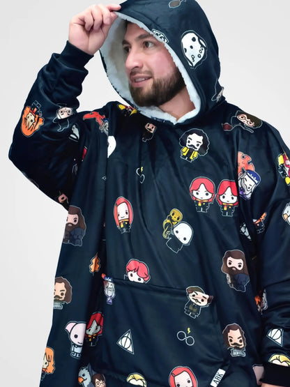 Buzo Gigante Harry Potter Negro