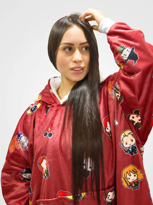 Buzo Gigante Harry Potter Vino Tinto