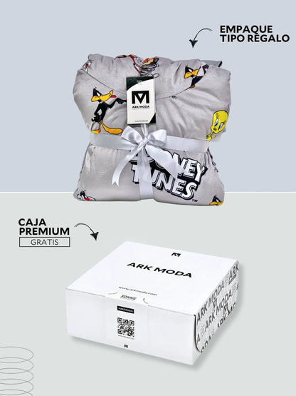 Buzo Gigante Looney Tunes Gris