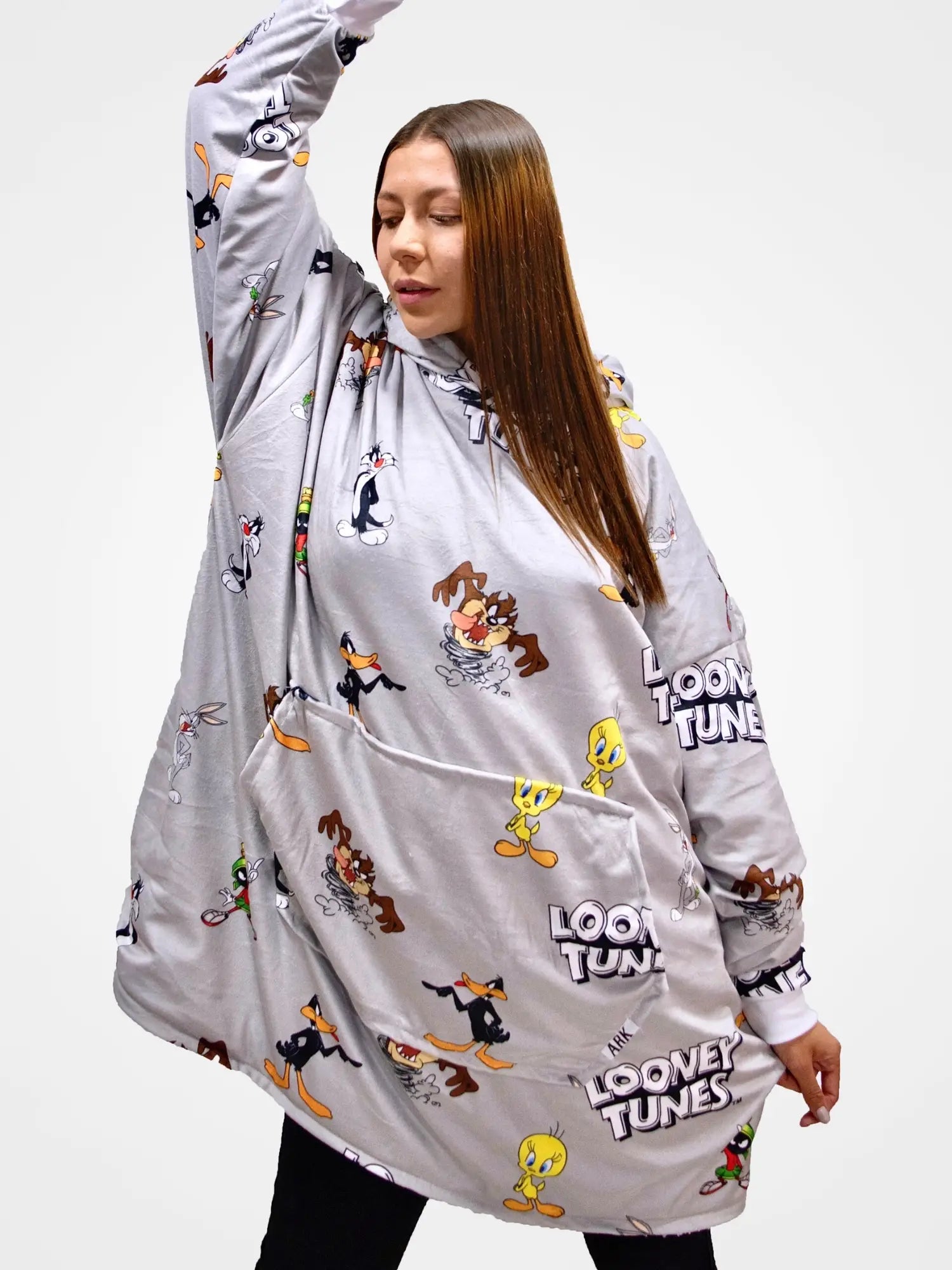 Buzo Gigante Looney Tunes Gris