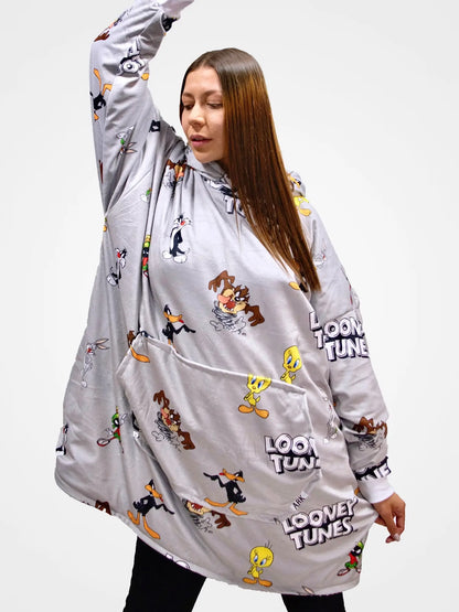 Buzo Gigante Looney Tunes Gris