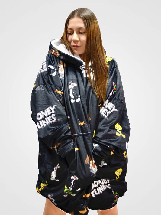 Buzo Gigante Looney Tunes Negro