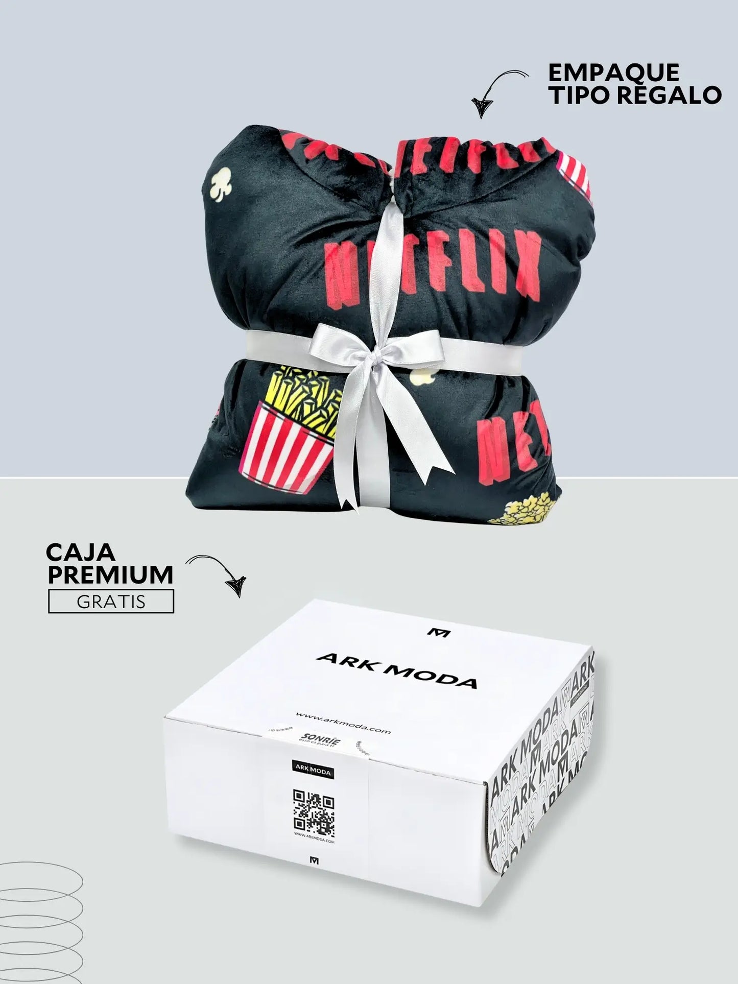 Buzo Gigante Netflix Negro