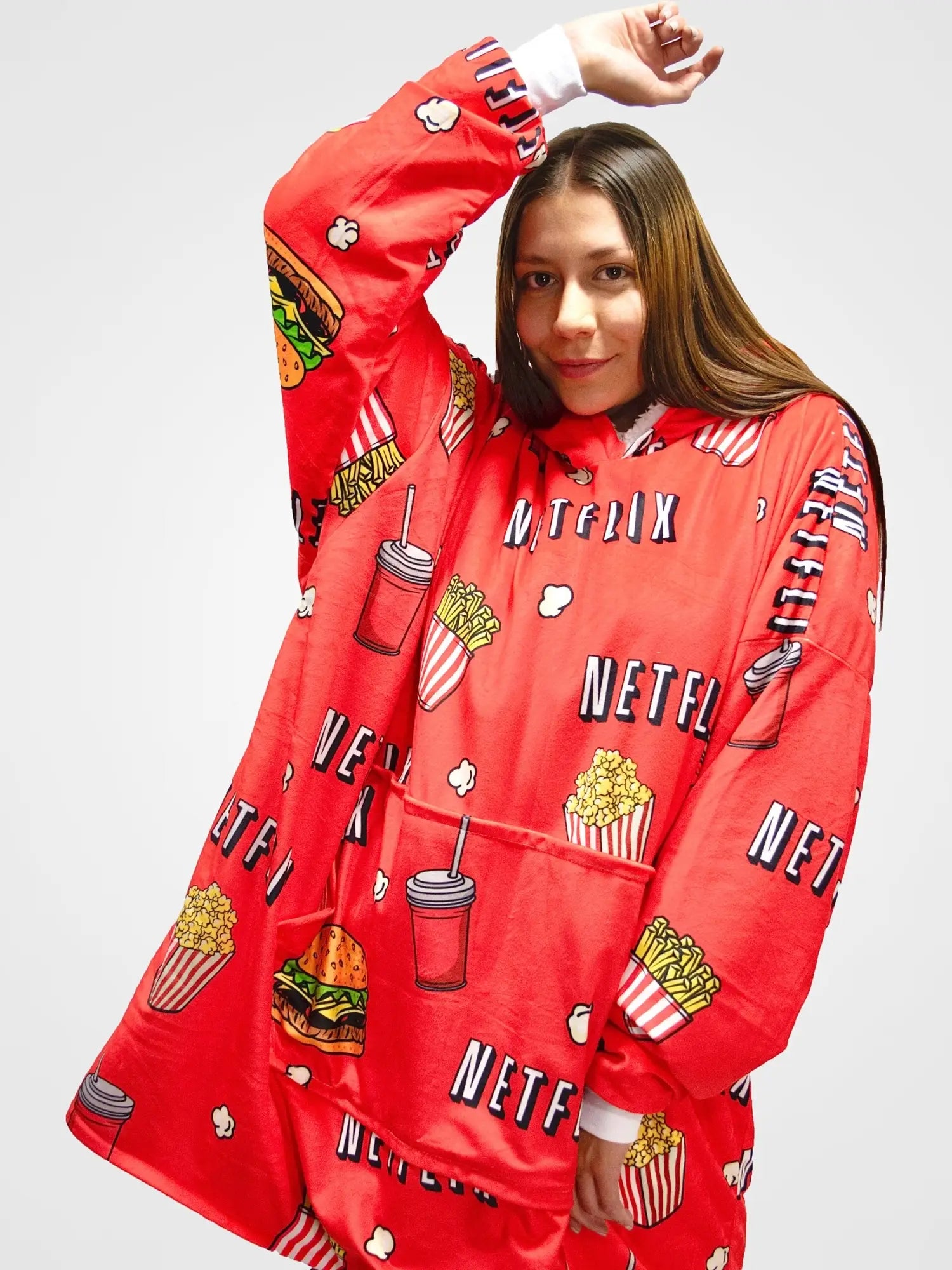 Buzo Gigante Netflix Rojo