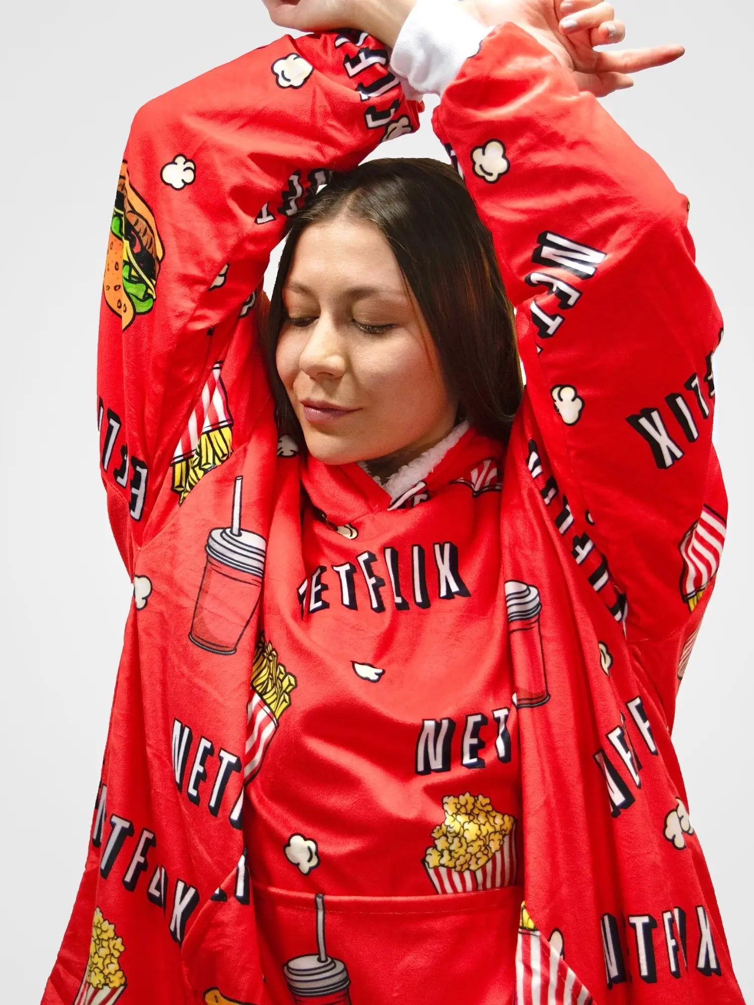 Buzo Gigante Netflix Rojo