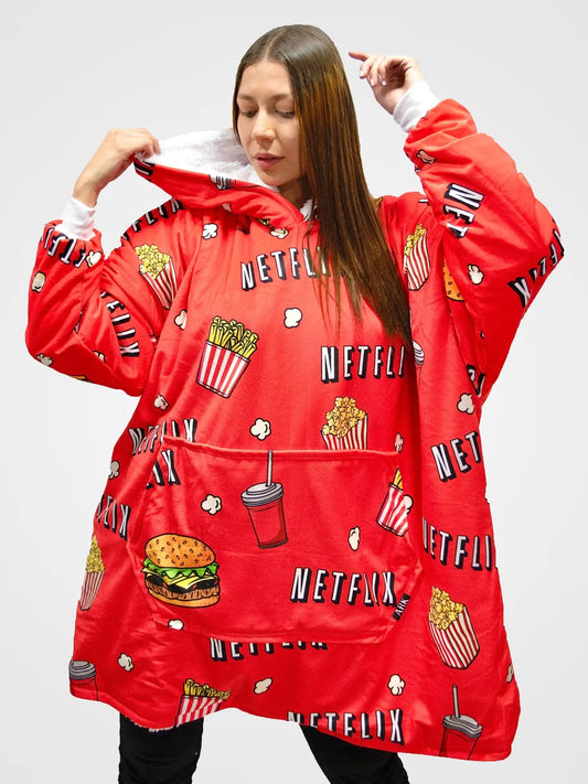 Buzo Gigante Netflix Rojo