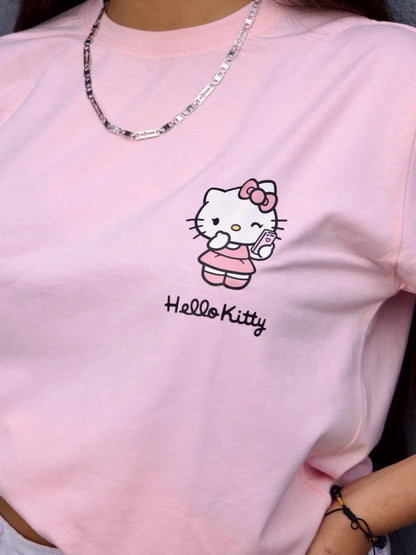 Camiseta Hello Kitty Rosa