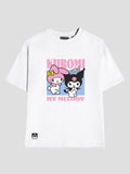 Camiseta Kuromi And My Melody Blanco