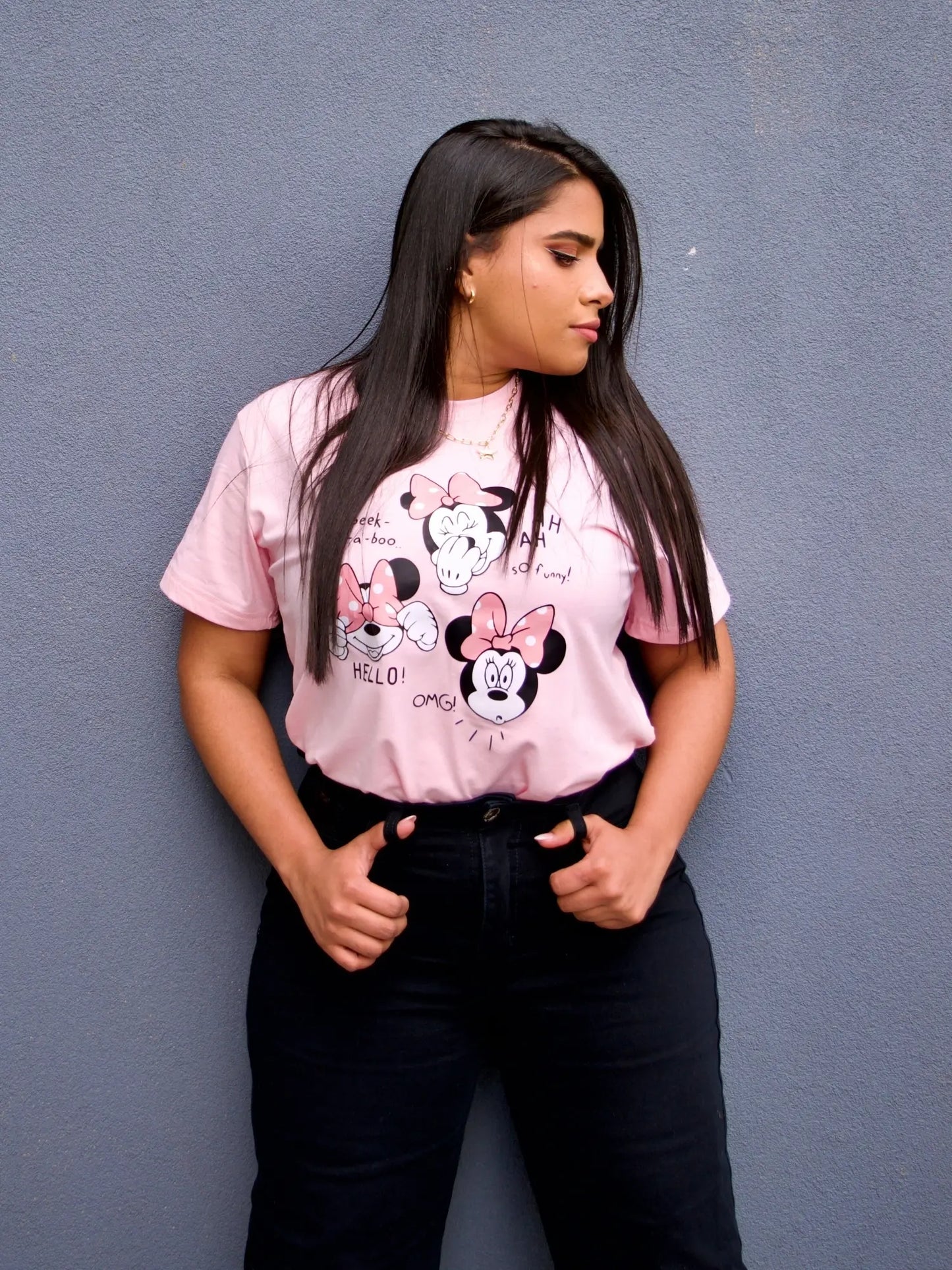 Camiseta Minnie Rosa