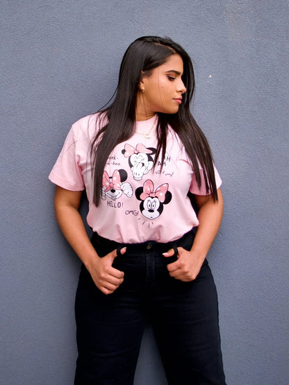 Camiseta Minnie Rosa