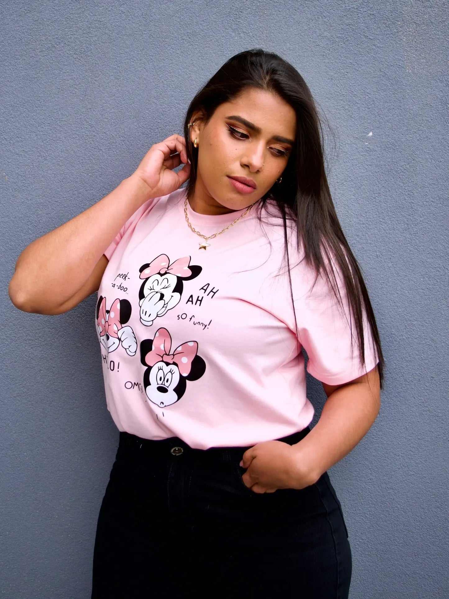 Camiseta Minnie Rosa