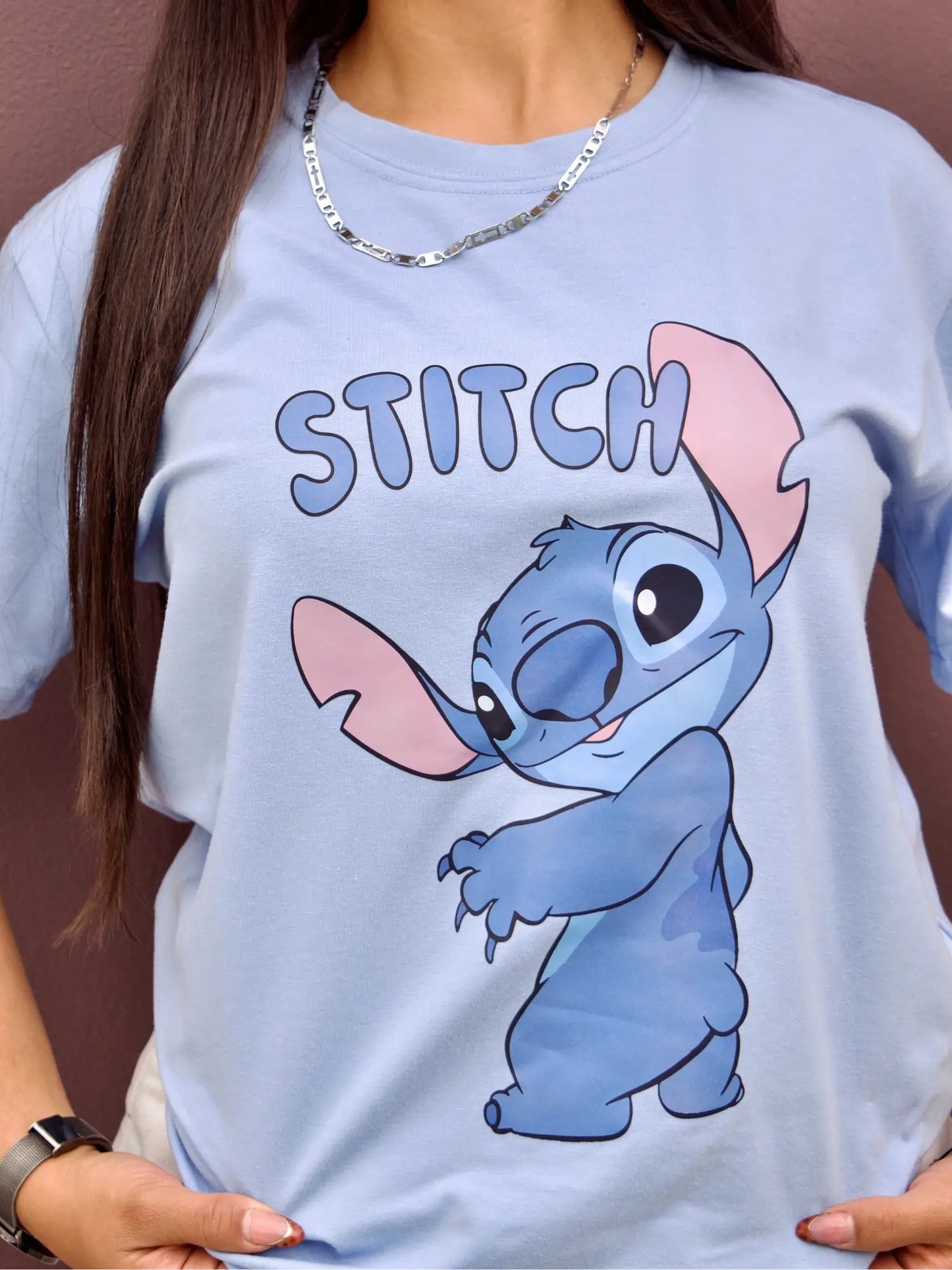 Camiseta Stitch Blue