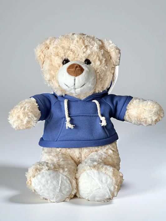 Peluche Oso Buzo Azul 45 x 23Cm